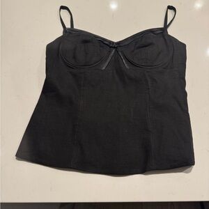 Elie Tahari Black Corset Top